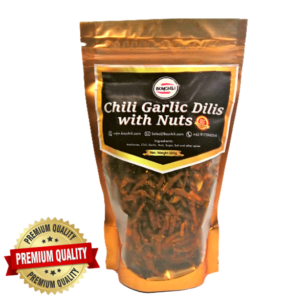 Chili Garlic Dilis with Nuts 120g